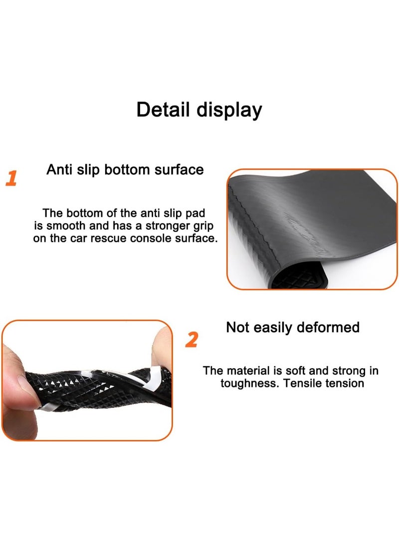 بلينج لوحة القيادة السيارة مكافحة الانزلاق حصيرة, اللاصق المركبة داش المطاط وسادة, قوية كريستال راينستون السيارات لاصقة قبضة حصيرة للنساء البنات, عالمية للمركبة - Image 3